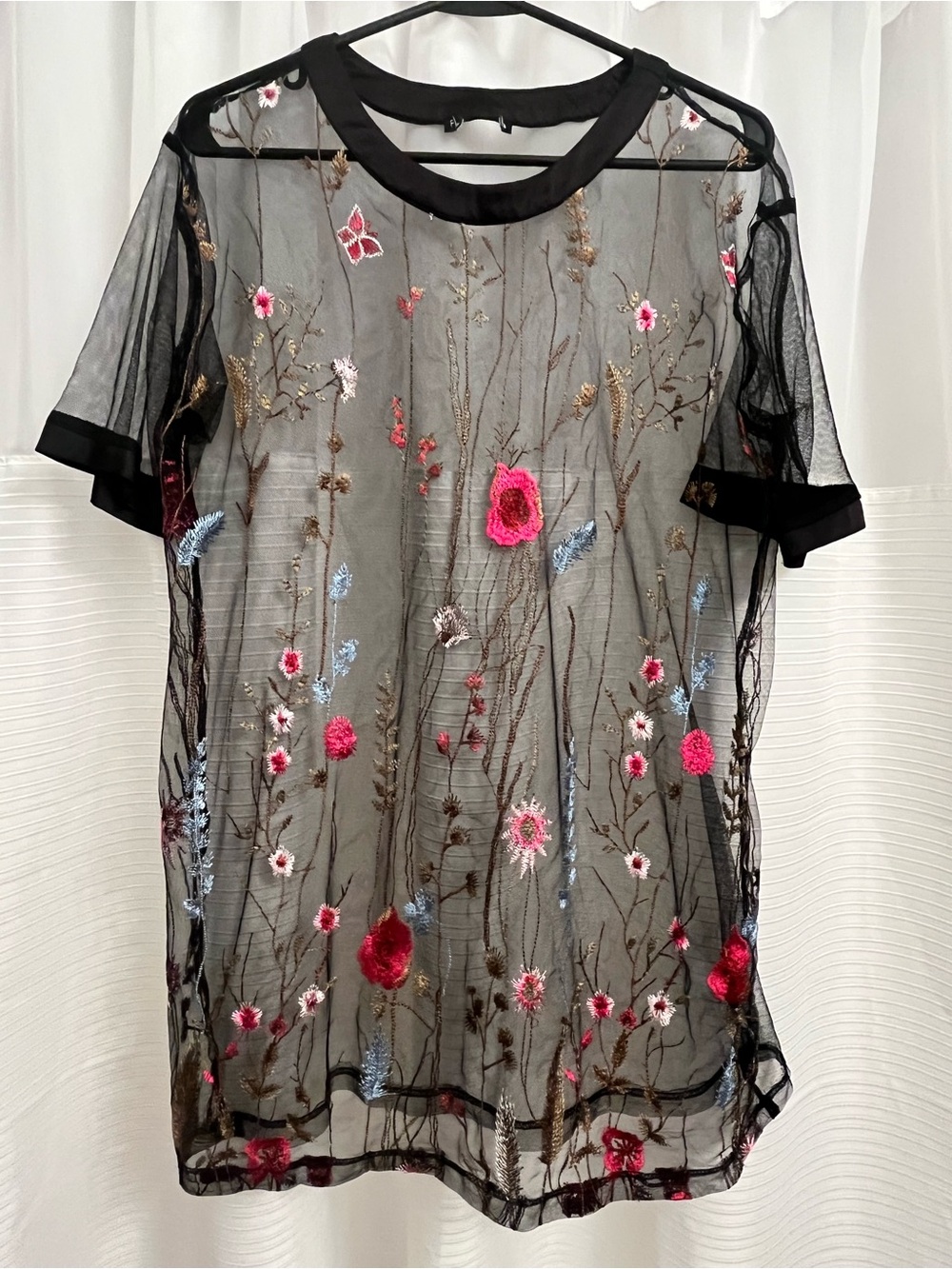 Raining Daisies Mesh Top